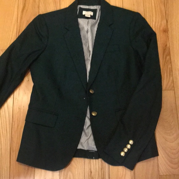J. Crew Jackets & Blazers - Green JCrew blazer with gold buttons.